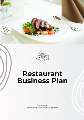 Free Restaurant Business Plan Template to Edit Online
