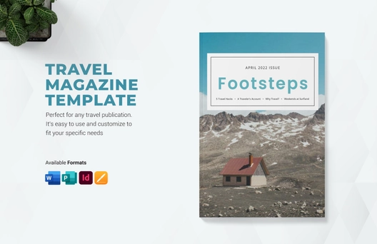 Travel Magazine Layout Template
