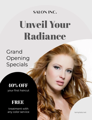 Free Salon Advertisement Flyer Template to Edit Online