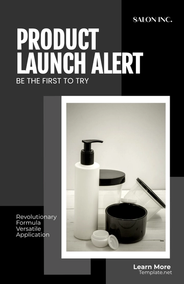 Free Salon Product Launch Poster Template to Edit Online