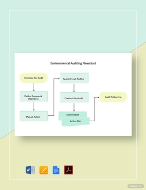 Environmental Auditing Flowchart Template