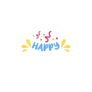 Free Happy Celebration Icon to Edit Online