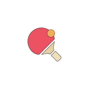 Free Table Tennis Sport Icon to Edit Online