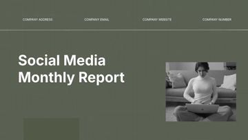 Free Social Media Monthly Report to Edit Online