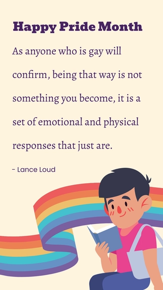 Free Pride Month Quotes for Students Template to Edit Online