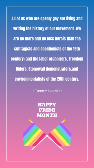 Free LGBTQ Pride Month Quotes Template to Edit Online