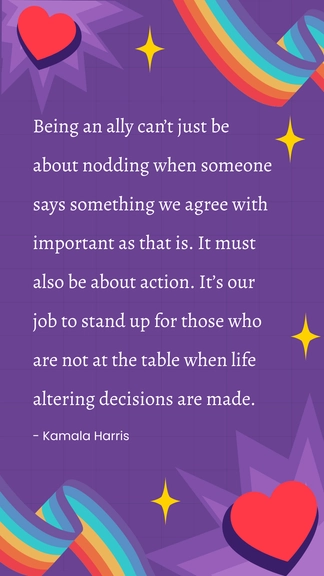 Free Pride Month Quotes for Allies Template to Edit Online