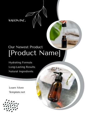 Free Salon Product Flyer Template to Edit Online