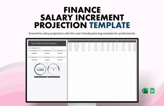 Finance Salary Increment Projection Template Finance Salary Increment Projection Template