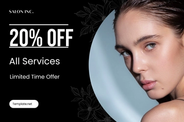 Free Salon Promotion Banner Template to Edit Online