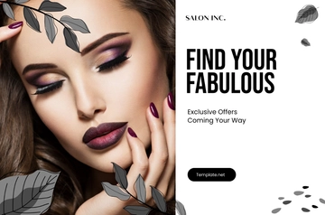 Free Salon Social Media Banner Template to Edit Online