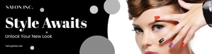 Free Salon Website Banner Template to Edit Online