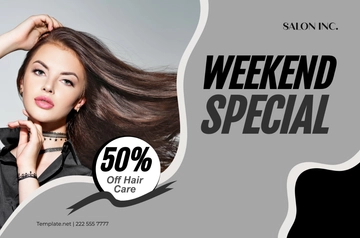 Free Salon Special Offer Banner Template to Edit Online