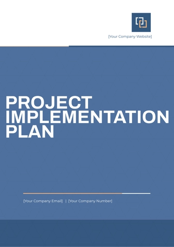 Free Project Implementation Plan Template to Edit Online