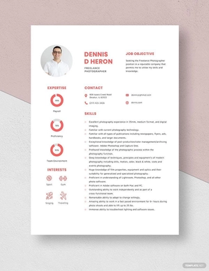 Freelance Photographer Resume