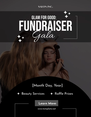 Salon Fundraiser Flyer Template - Edit Online & Download