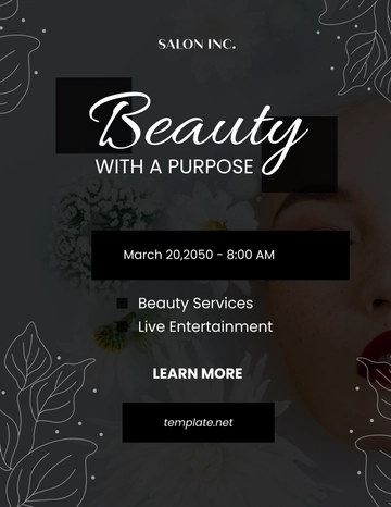 Free Salon Charity Event Flyer Template to Edit Online