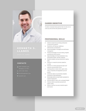 Graduate Nurse Resume