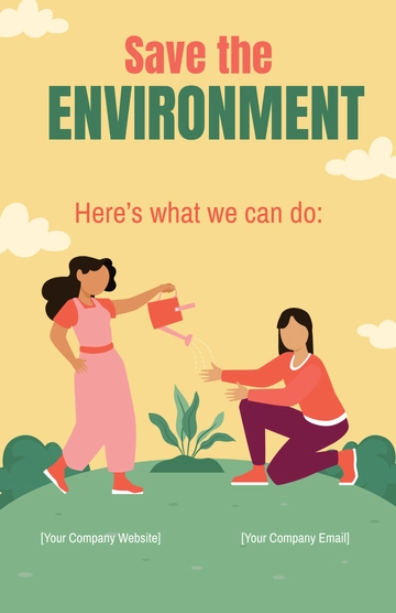 Free Women Environment Poster Template to Edit Online