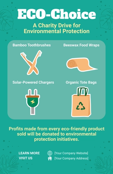 Free Environment Charity Poster Template to Edit Online