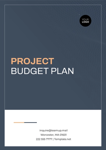 Free Project Budget Plan Template to Edit Online