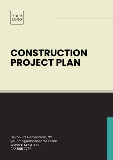 Free Construction Project Plan Template to Edit Online