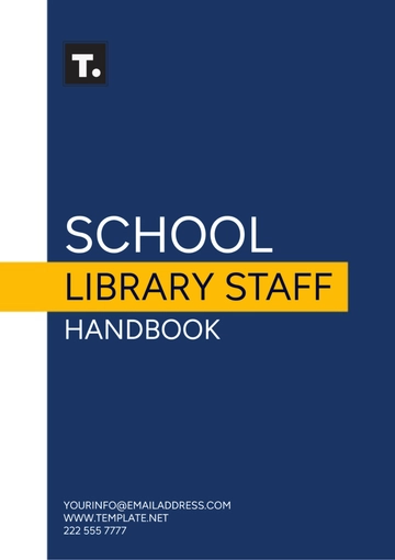 Free School Library Staff Handbook Template to Edit Online