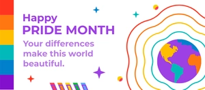 Free Pride Month Facebook Banner Template to Edit Online
