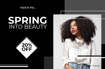 Free Salon Seasonal Banner Template to Edit Online