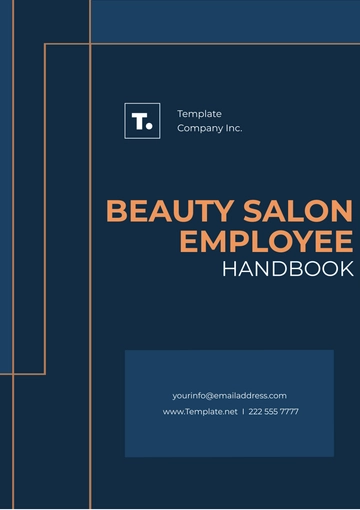 Free Beauty Salon Employee Handbook Template to Edit Online