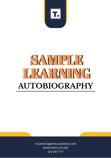 Free Sample Learning Autobiography Template to Edit Online