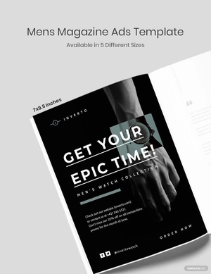 Men's Magazine Ads Template