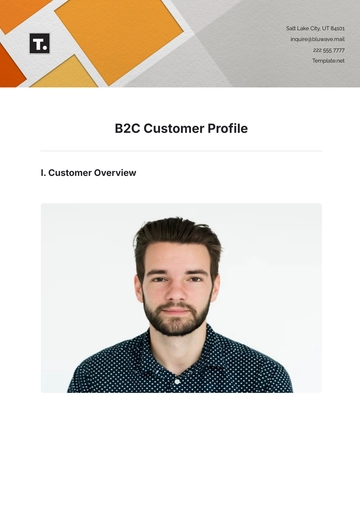 Free B2C Customer Profile Template to Edit Online | Template.net