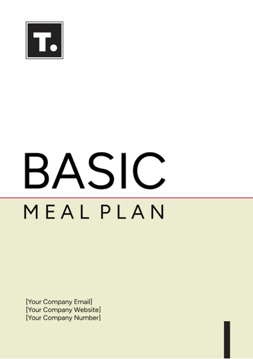 Free Basic Meal Plan Template to Edit Online