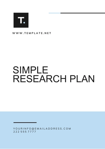Free Simple Research Plan Template to Edit Online