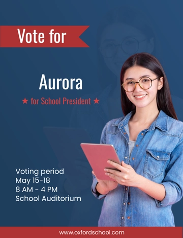 Free School Election Flyer Template to Edit Online