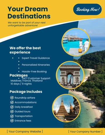 Free Travel Agent Flyer Template to Edit Online