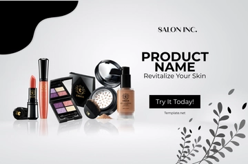 Free Salon Product Showcase Banner Template to Edit Online