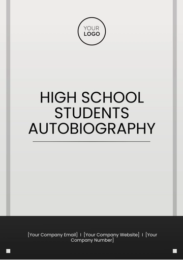 Free High School Students Autobiography Template to Edit Online