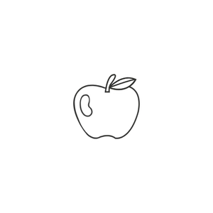 Free Apple Line Icon to Edit Online