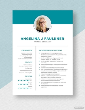 Financial Consultant Resume