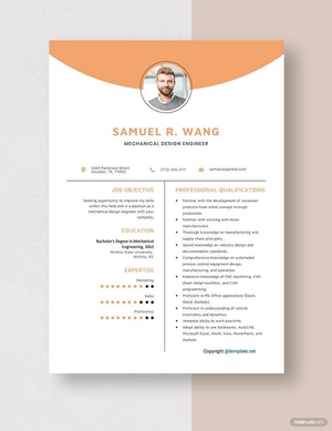 Mechanical Design Engineer Resume