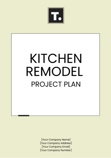 Free Kitchen Remodel Project Plan Template to Edit Online