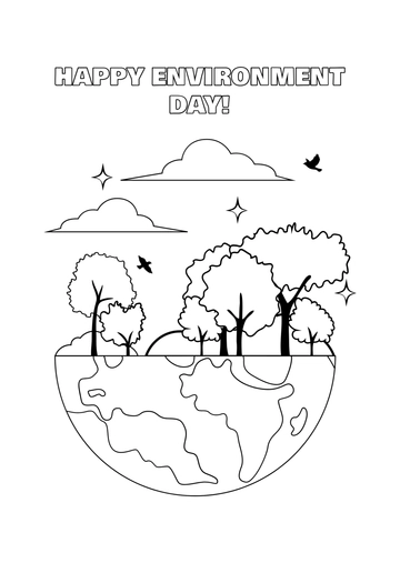 Free Environment Drawing Poster Template to Edit Online