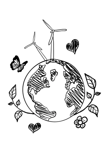 Free Environment Earth Drawing Template to Edit Online