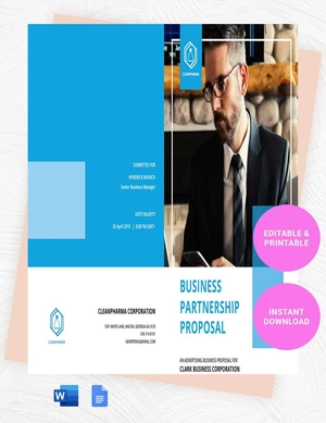 Sample Business Partnership Proposal Template