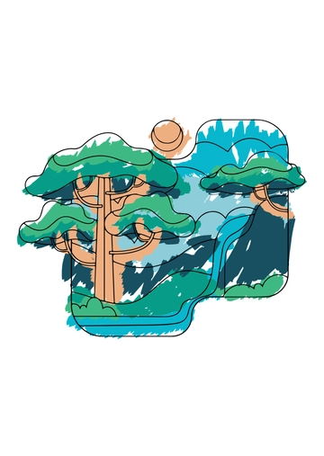 Free Environment Oil Pastel Drawing Template to Edit Online
