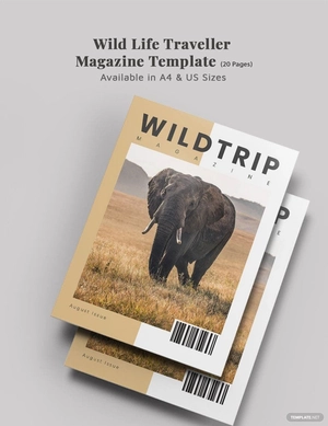 Wild Life Traveler Magazine Template Wild Life Traveler Magazine Template