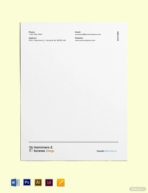 Editable Construction Letterhead Template