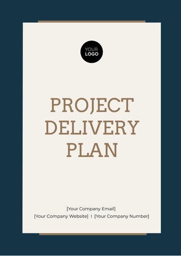 Free Project Delivery Plan Template to Edit Online